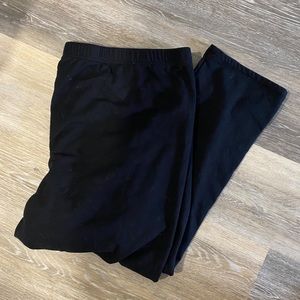 Old Navy Black Fleece Leggings - Size 4x